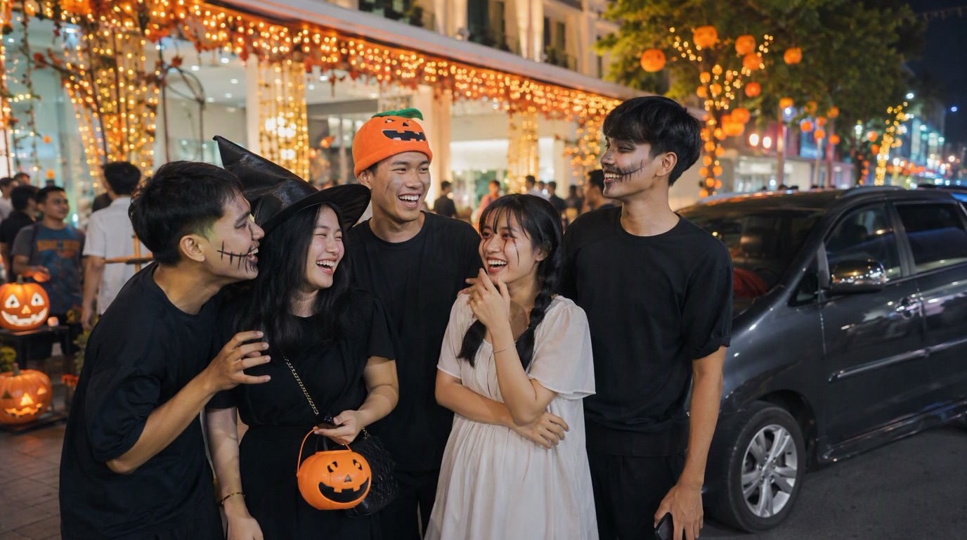 Halloween 2026 rơi vào thứ Bảy 31/10 — kế hoạch đi chơi Sài Gòn từ Biên Hòa, cách chọn xe 7 chỗ cho cả nhóm và về khuya an toàn.