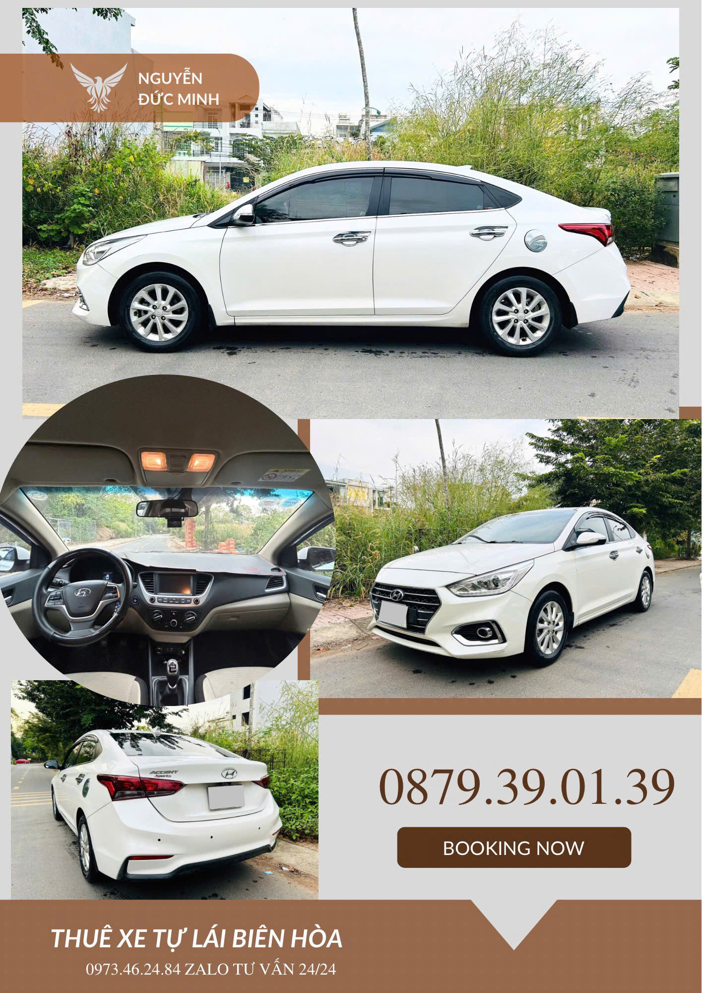 Hyundai Accent số sàn cho thuê tự lái tại Biên Hòa